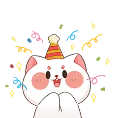 千库网_小兔子撒花欢呼庆祝表情包_元素编号13606610