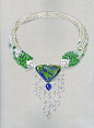Cartier: ópalos excepcionales con un hermoso fuego del ópalo de 5 a 6 cm de altura, con un volumen raro y reelaborado por glyptician que pulido y grabado de la piedra para permanecer lo más cerca posible del cristal originales.