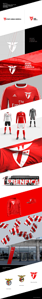 Sport Lisboa 足球体育俱乐部球队品牌logo设计与形象设计。老鹰+徽章