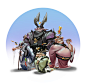 The 4 dragons - chinese folklore , Thanh Tuấn : personal project