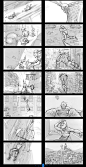 Soda ad storyboard - Photoshop