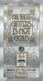 Silver Spectacular : This outdoor campaign for the New York Lottery conveys the notion of spectacular wealth with custom art deco typography and illustration. Each execution features a different art deco style, inspired by the monuments of New York City a