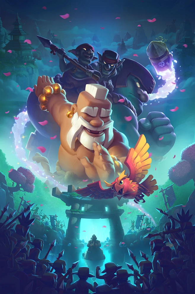 Clash Royale-僧侣电影-花瓣网