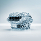 engine car automotive   3D glass Vehicle Advertising 
