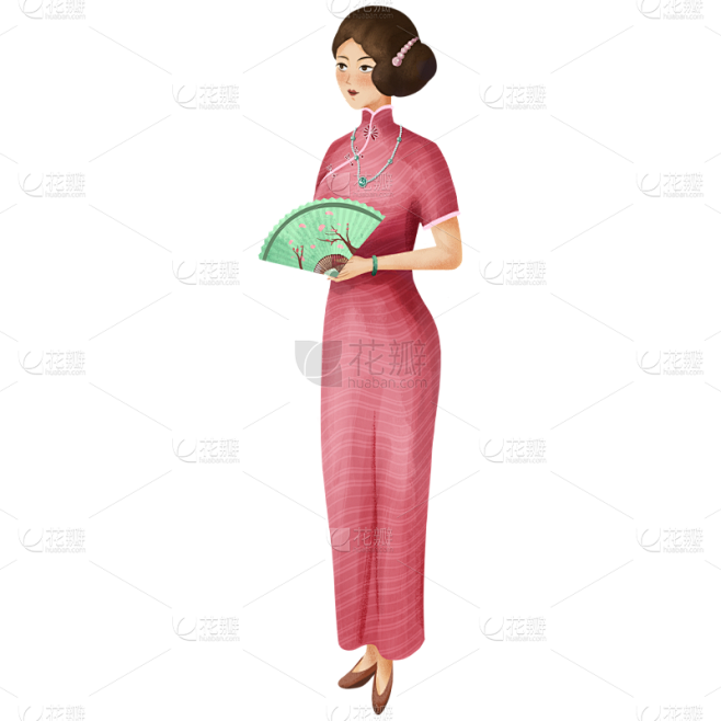 民国风复古女郎系列-旗袍女人