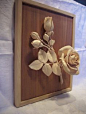 carved wood | Fine wood-carving flower rose. - by Artik @ LumberJocks.com ...