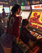 Photo by 炜炜 on September 04, 2024. May be pop art of 3 people, pinball machine and text.