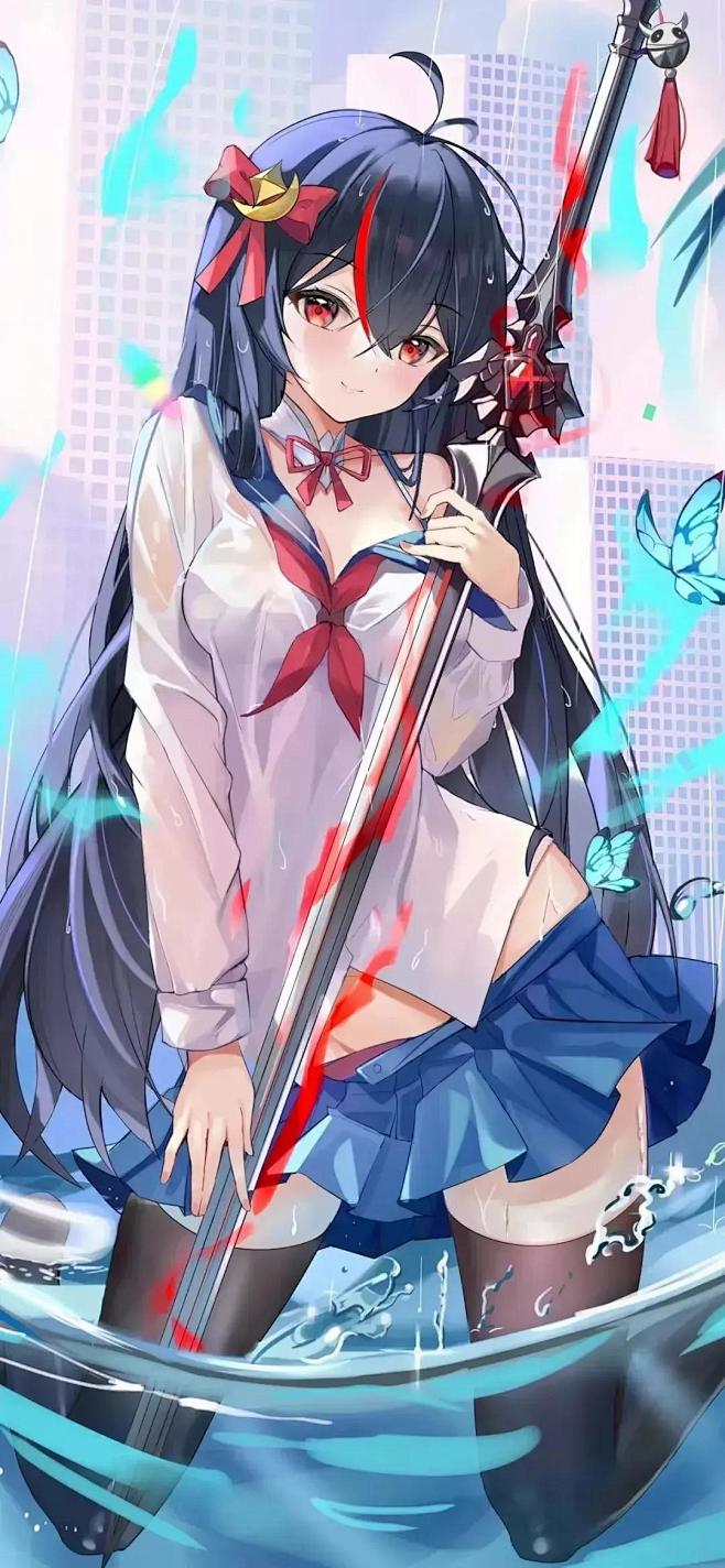 拔刀吧，少女壁纸，欢迎收藏-今日头条