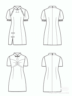 蓝桥水濛采集到服装款式图