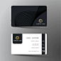 Black business card