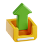 Upload  3D Icon