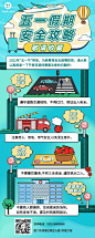 五一劳动节假期攻略指南长图海报