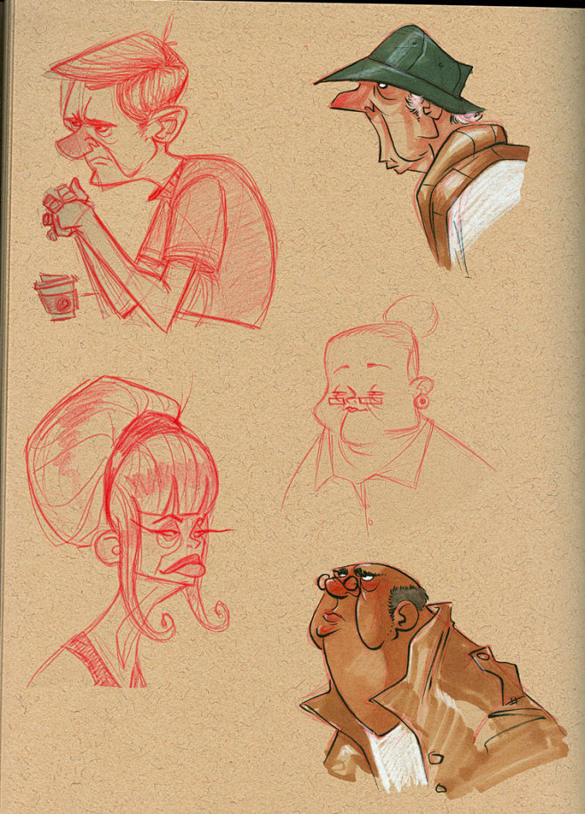 cafe sketches by Jto...