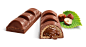 Super realistic illustrations of Chocolate covered and filled wafers for Flis Happy Time Wafers.