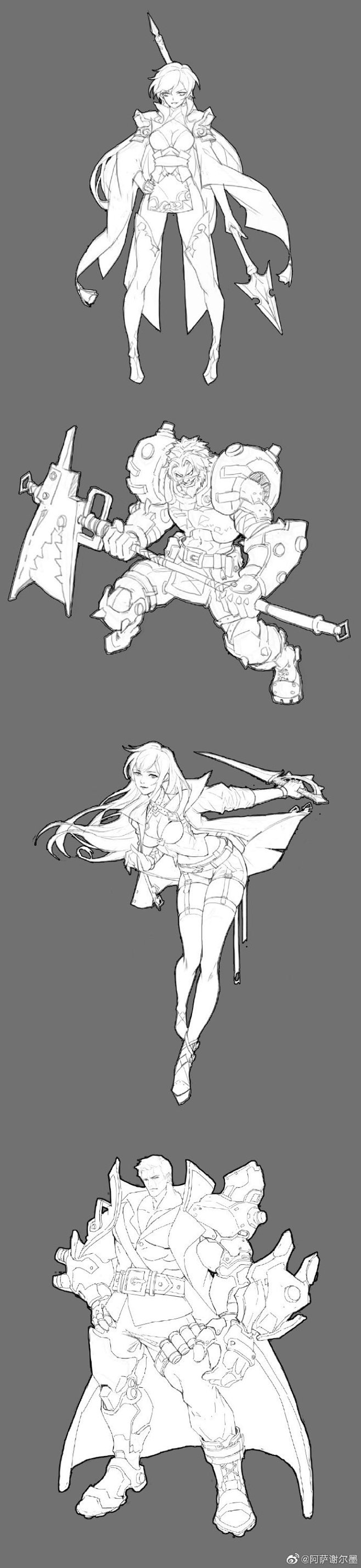 #厚涂#  #插画# 继续上次作品总结-...