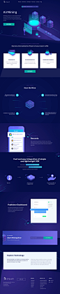 AirMining - Landing page design inspiration