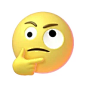 Suspicious Thinking Sticker by Emoji