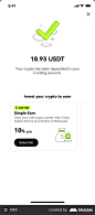 OKX Completing payment screen