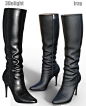 Knee Boots For G3F | Footwear for Poser and Daz Studio