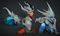 August 2015 Work [Dota 2], Bruno Monti : Some headgear I made on August for multiple Dota 2 heroes.

Original concepts and textures by Matt Cristello (Mirana and Vengeful Spirit), Brea Foster (Morphling) and Stefan Kocevski (Chaos Knight).
Characters from