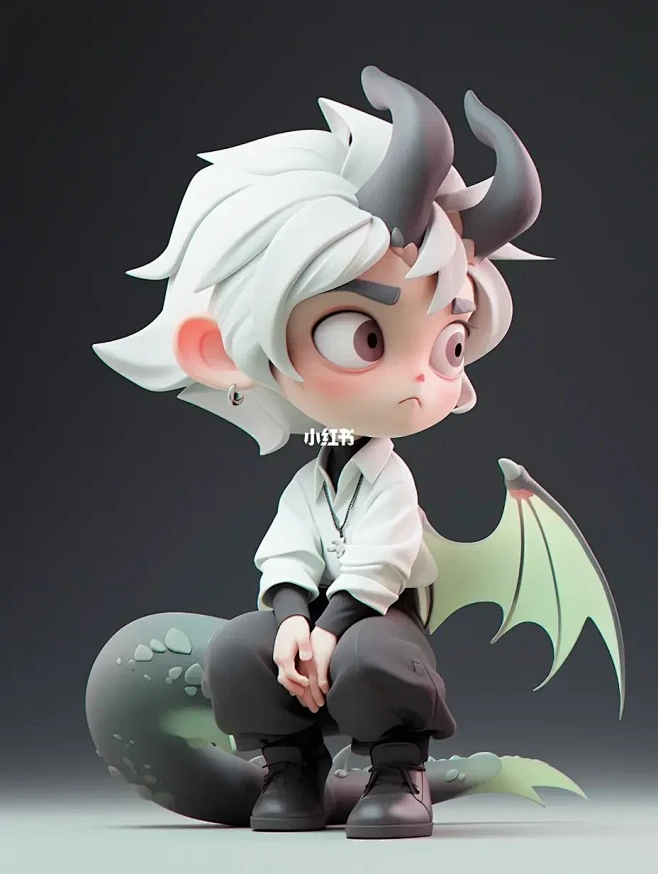 AIGC | 小龙人元素卡通3d角色