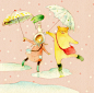 Kuritaeriko的水彩插画