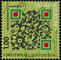 QR Code Postage Stamp from Liechtenstein. #qrcode #qrchat