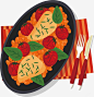 番茄炒饭矢量图_新图网ixintu.com