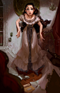 
PHANTOM OF THE OPERA #6 PORTRAIT PAINTINGSProbably the very first two painting I did for the PotO project to see if I can capture the mood of the character with a painting. I originally looked into a lot of Mead Schaeffer’s paintings as reference for the