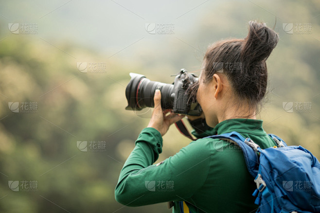 女人,春天,摄影师,森林,山,旅途,运动...