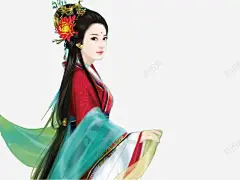 古代美女高清素材 手绘 设计图片 免费下载 页面网页 平面电商 创意素材 png素材