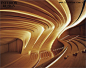 被流线包围——Heydar Aliyev Center_美国室内设计中文网