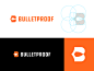 Bulletproof - Logo Design ️ logodesign logo grid negative space logo safety orange t h e q u i c k b r o w n f o x o p q r s t u v w x y z a b c d e f g h i j k l m n logo monogram letter mark logo b shield bullet proof bullet