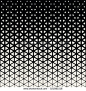 Abstract geometric black and white graphic design print halftone triangle pattern