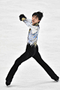 Yuzuru Hanyu of Japan competes in the Men's Free Skating during the 83rd All Japan Figure Skating Championships at the Big Hat on December 27 2014 in...