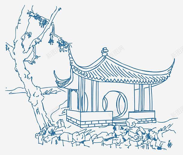 手绘苏州名胜古迹高清素材 免费下载 页面...