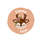 Beige Baby Deer Toy Store Logo