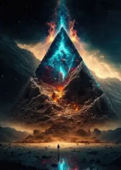 Astrodeum 的“原始金字塔”海报 |  盘子
