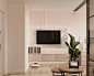 Hallway, living room and bedroom design | on Behance