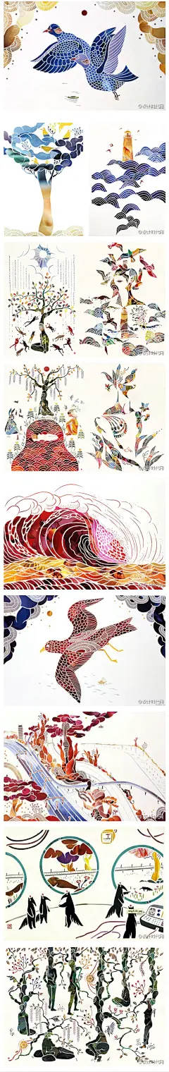 这都是剪纸哦，藤野真由子作品欣赏|微刊 - 悦读喜欢