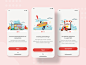 Food Delivery App Onboarding UI uiux uiux design uidesign daily ui mobile app design mobile ui illustration uiuxdesign dailyui onboarding food delivery food