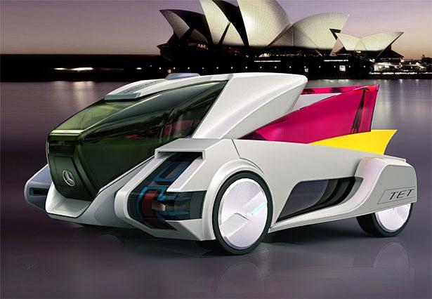 折叠结构的拉风未来TET概念跑车