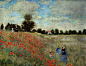 Monet - Mohnfeld bei Argenteuil - Claude Monet - Wikimedia Commons