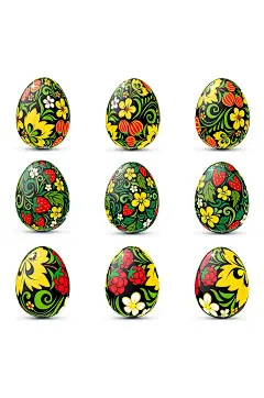 复活节彩蛋ai元素免抠