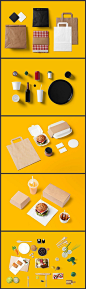 餐饮VI设计 VI模板 信封 餐馆 餐饮 贴图 手提袋 名片 餐厅 餐桌 餐具 提案 智能 PSD 源文件 VIS视觉 品牌 #Logo#@北坤人素材