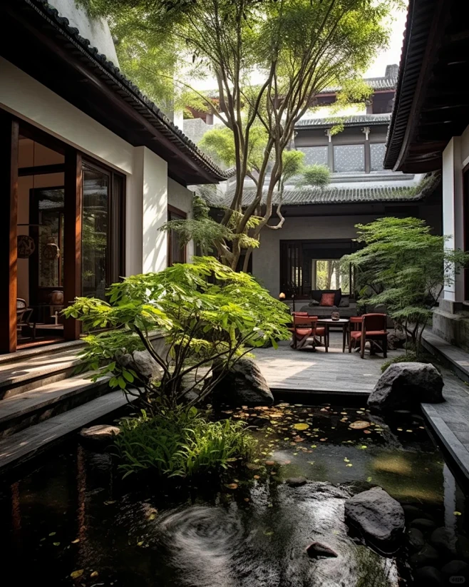 中式庭院|唯美意境|家居美学-花瓣网