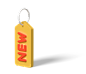3d new label icon angle view