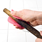 日本Komi 蔬果刷 便利蔬菜水果去污泥土清洁软刷子 带指环套刷子的图片