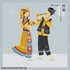 痣勇双全采集到少数名族插画