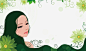 绿色美女边框矢量图高清素材 PNG PNG图片 PNG图片素材 PNG素材 PNG素材免费 PNG素材免费下载 女人 春天 绿色 花朵 边框 矢量图 免抠png 设计图片 免费下载